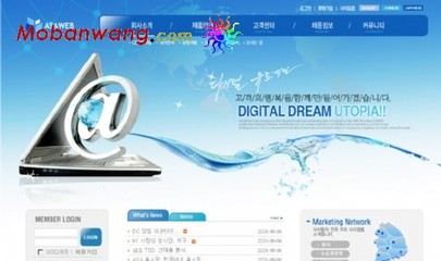 數(shù)字網(wǎng)絡科技企業(yè)網(wǎng)頁模板